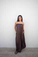 Strappy Maxi Dress - Chocolate