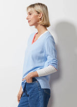 Z&P Block Trim Jumper - Sky