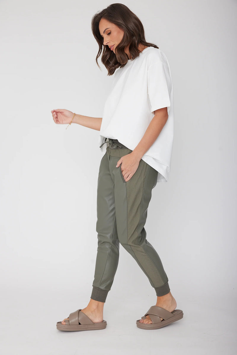 Joey Faux Pants - Olive