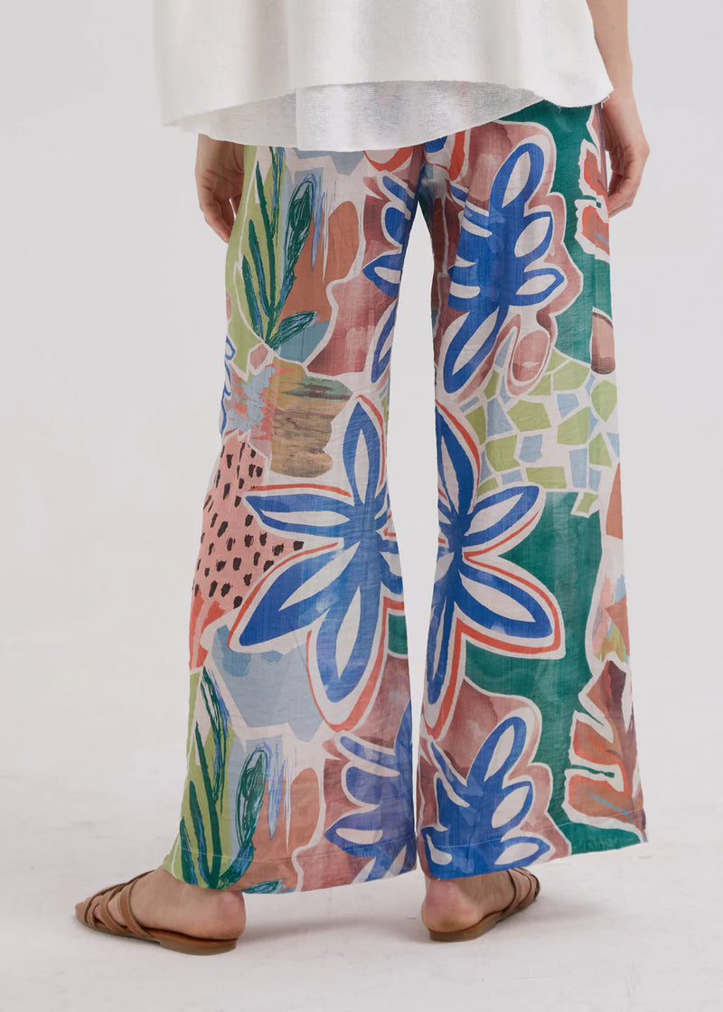 Flowy Pant - Piazza Navona Print