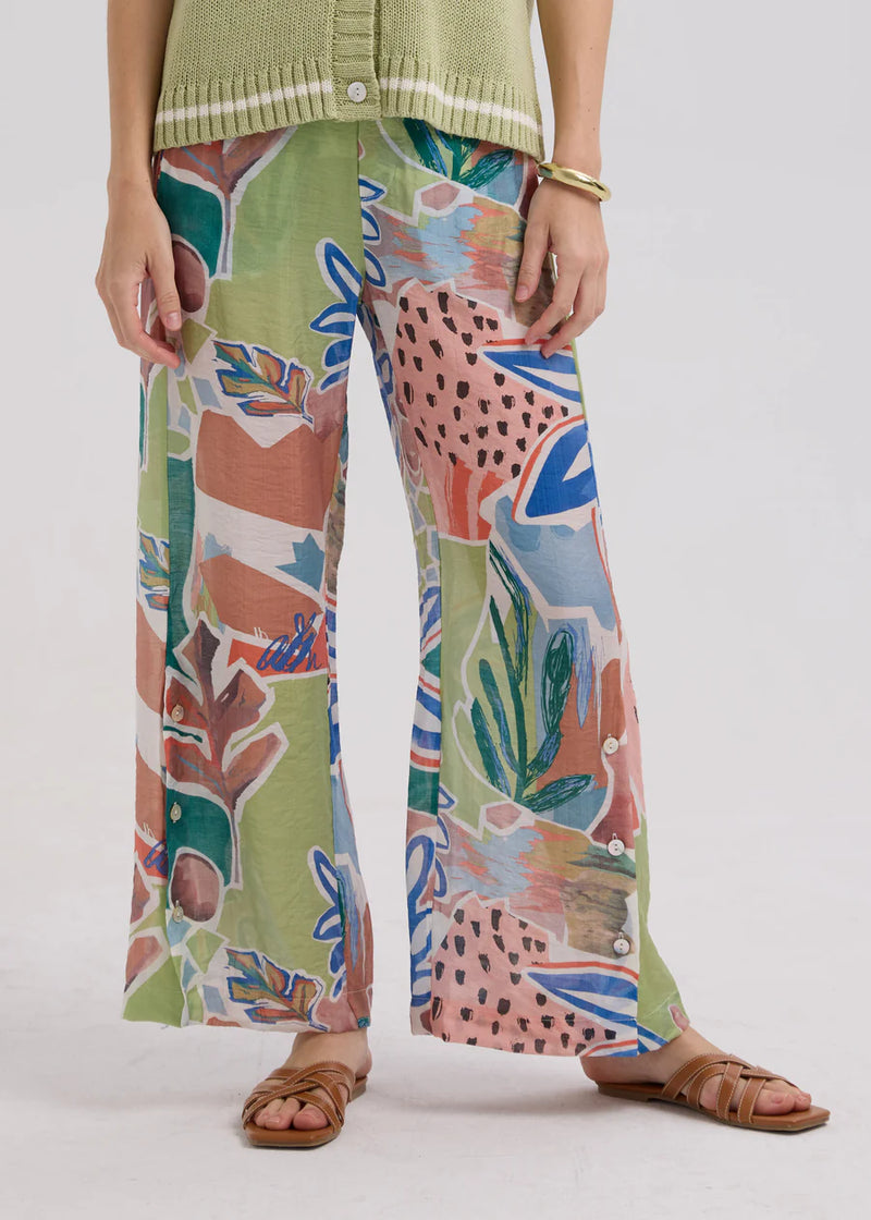 Flowy Pant - Piazza Navona Print