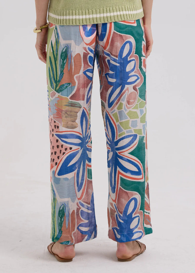 Flowy Pant - Piazza Navona Print