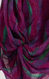 Painted Linen Dress - Magenta