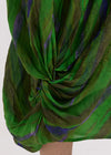 Painted Linen Dress - Chartreuse