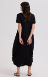 Drape Bottom Dress - Black