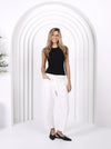 Leo Barrel Jeans - White