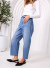Toni Barrel Jeans - Light Wash