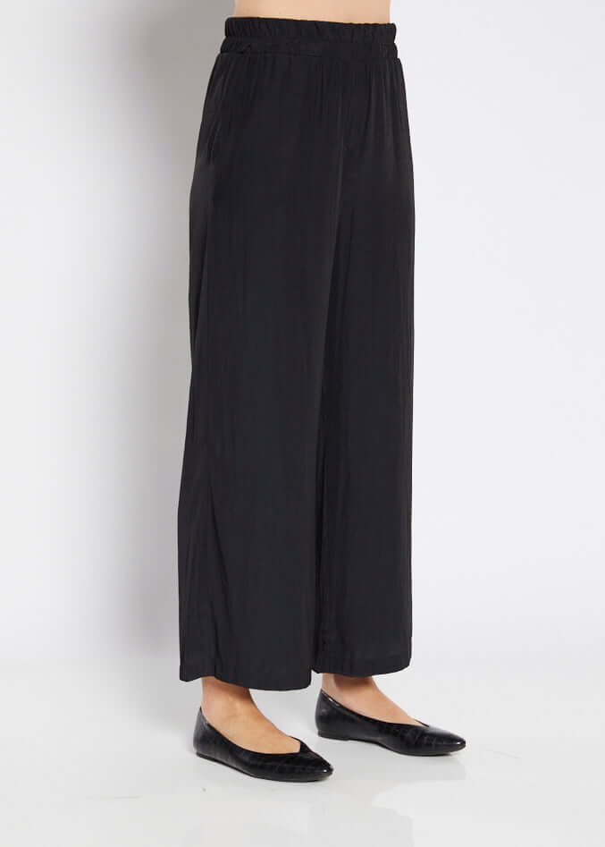 Violin Full Leg Wide Pant - Black