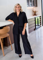 Violin Full Leg Wide Pant - Black