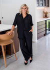 Violin Full Leg Wide Pant - Black