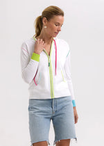 Heart Embroidery Hoodie - White