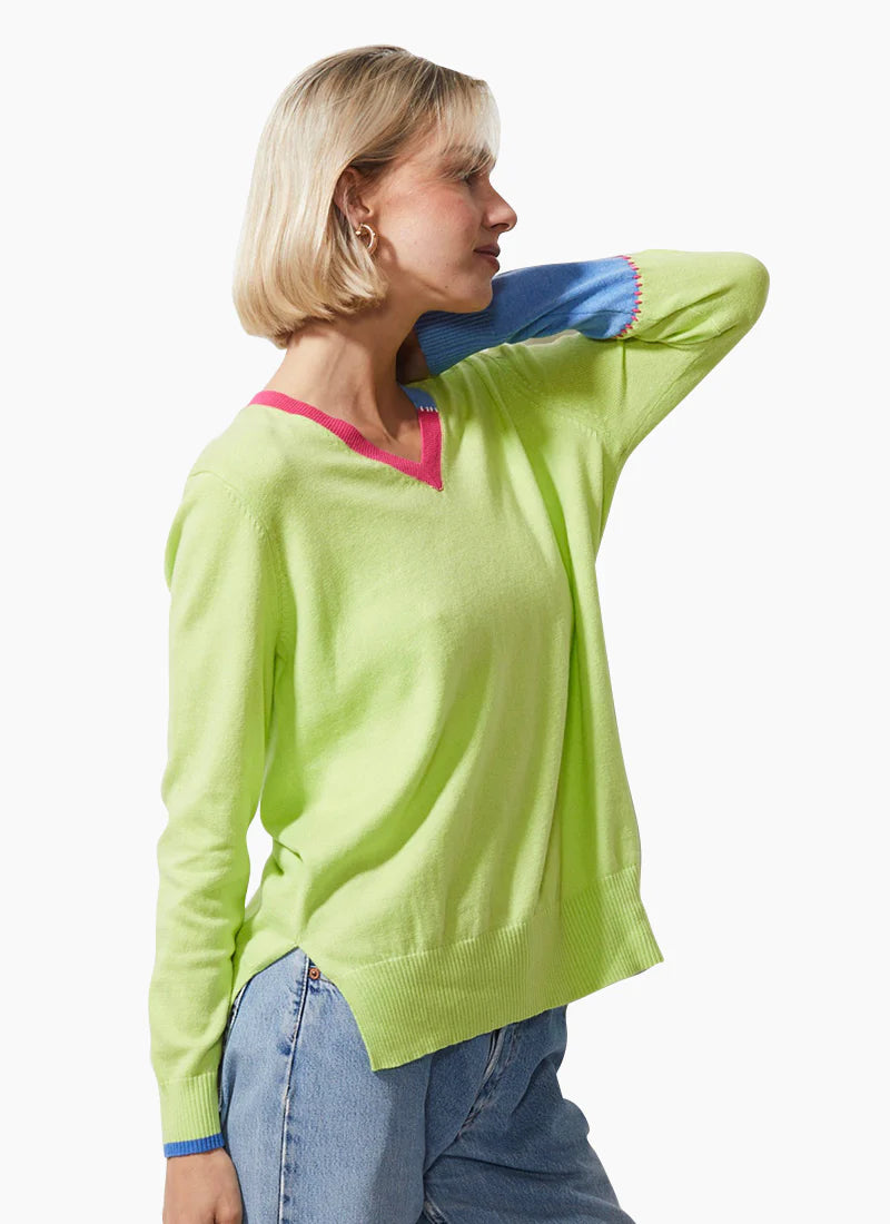 Z&P Block Trim Jumper - Lime