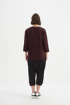 Curved Seam Top - Aubergine