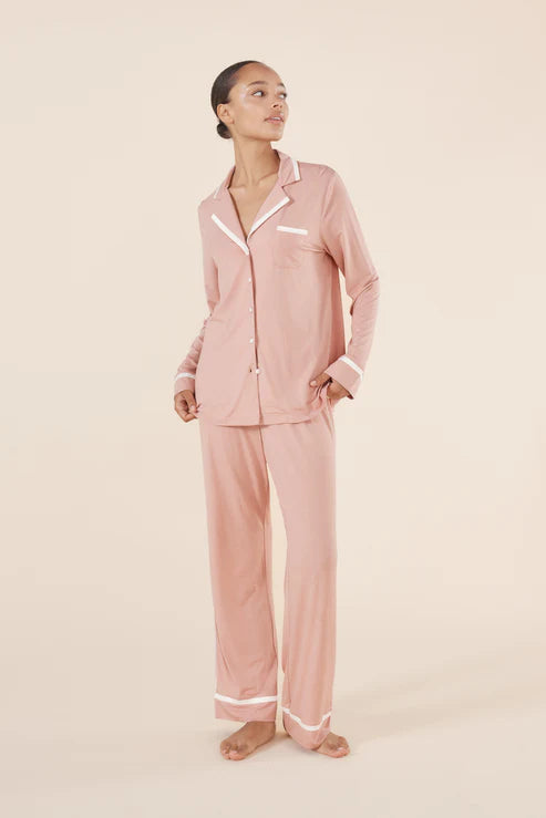 Grace Pink Bamboo PJ Set - Pink