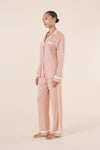 Grace Pink Bamboo PJ Set - Pink