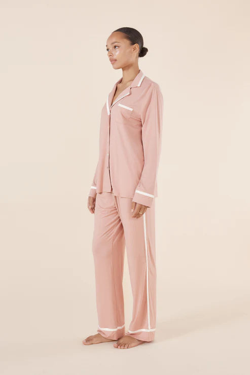 Grace Pink Bamboo PJ Set - Pink