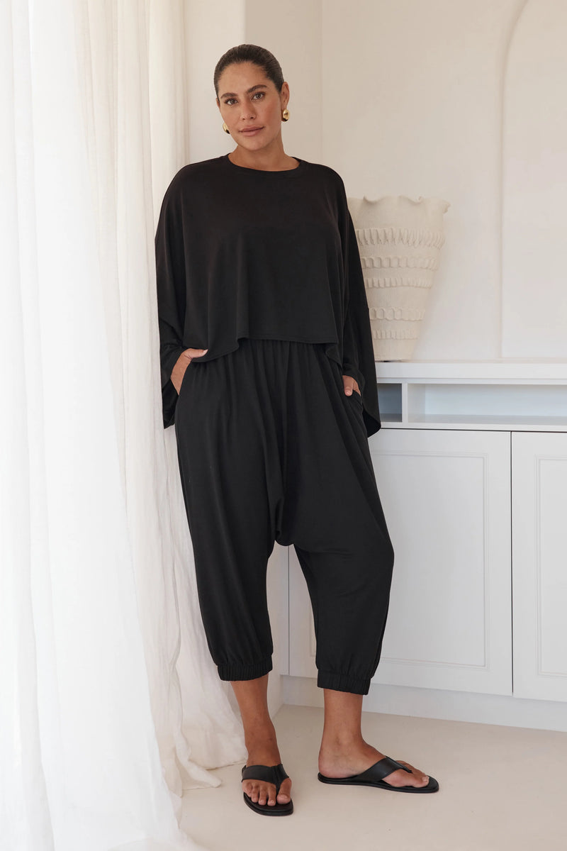 Drop Crotch Winter Pant - Black