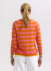 Essential Stripe V Knit - Carrot