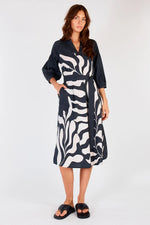 Sakanto Kaftan Dress - Hoja Black