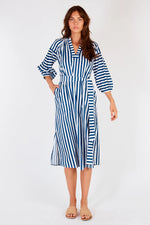 Sakanto Kaftan Dress - Blue Stripe