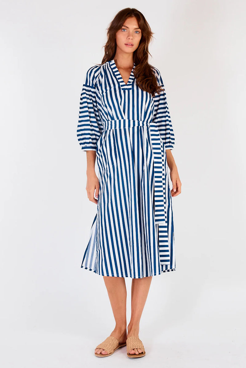 Sakanto Kaftan Dress - Blue Stripe