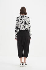 Letterblock Zip Cardigan - White