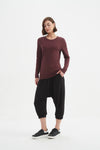 Long Sleeve T-Shirt - Aubergine