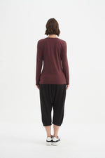 Long Sleeve T-Shirt - Aubergine