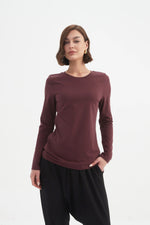 Long Sleeve T-Shirt - Aubergine