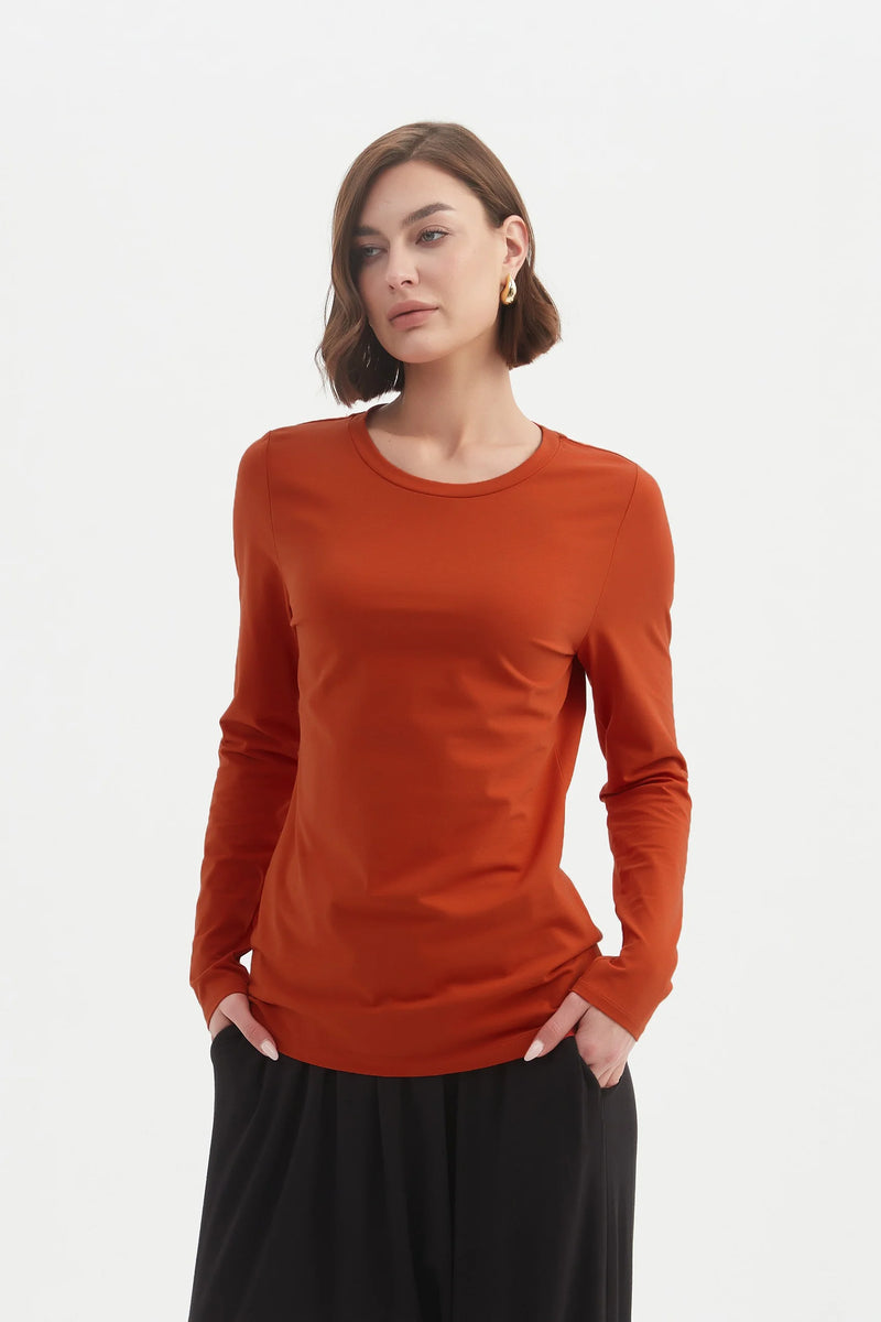 Long Sleeve T-Shirt - Pumpkin
