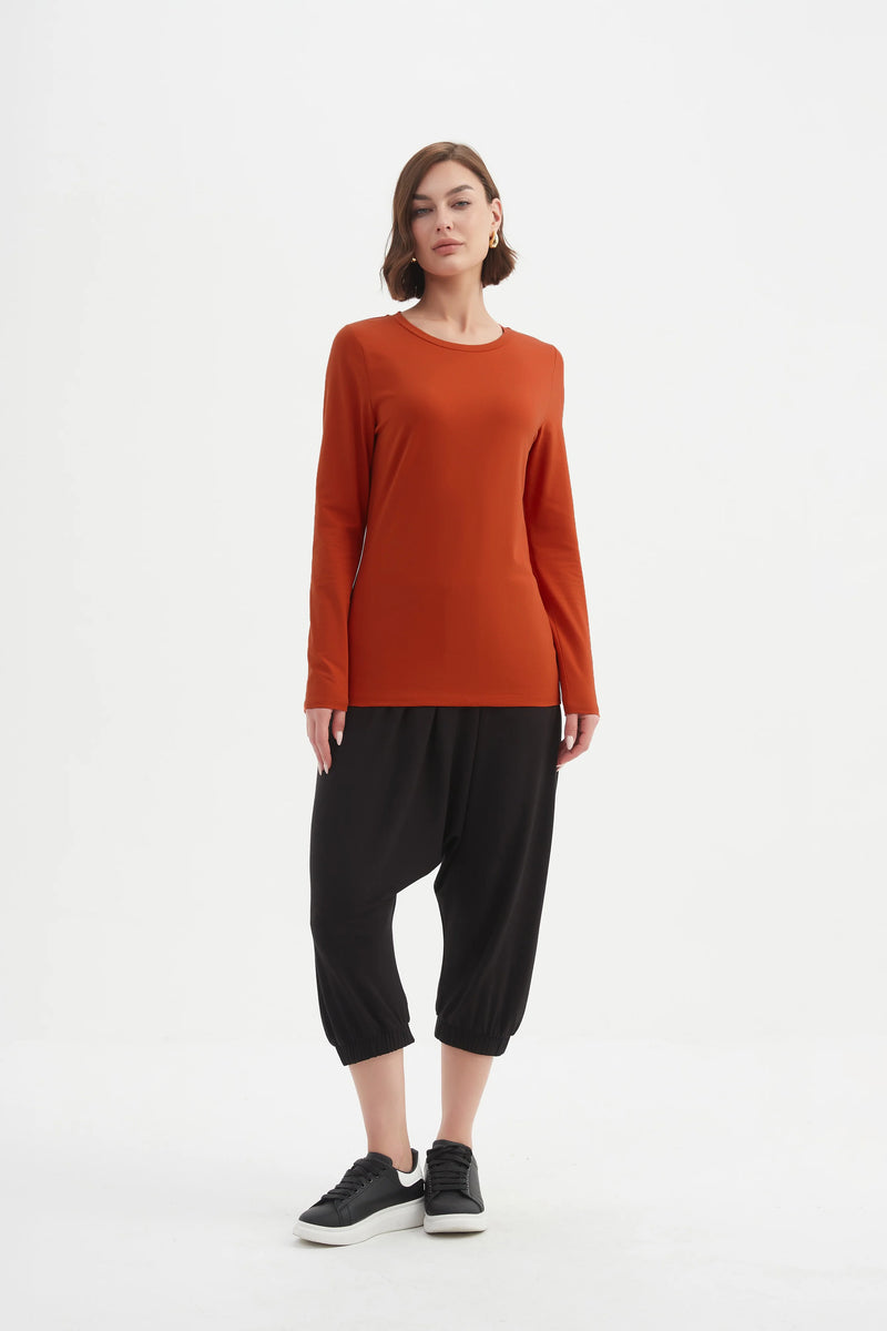 Long Sleeve T-Shirt - Pumpkin