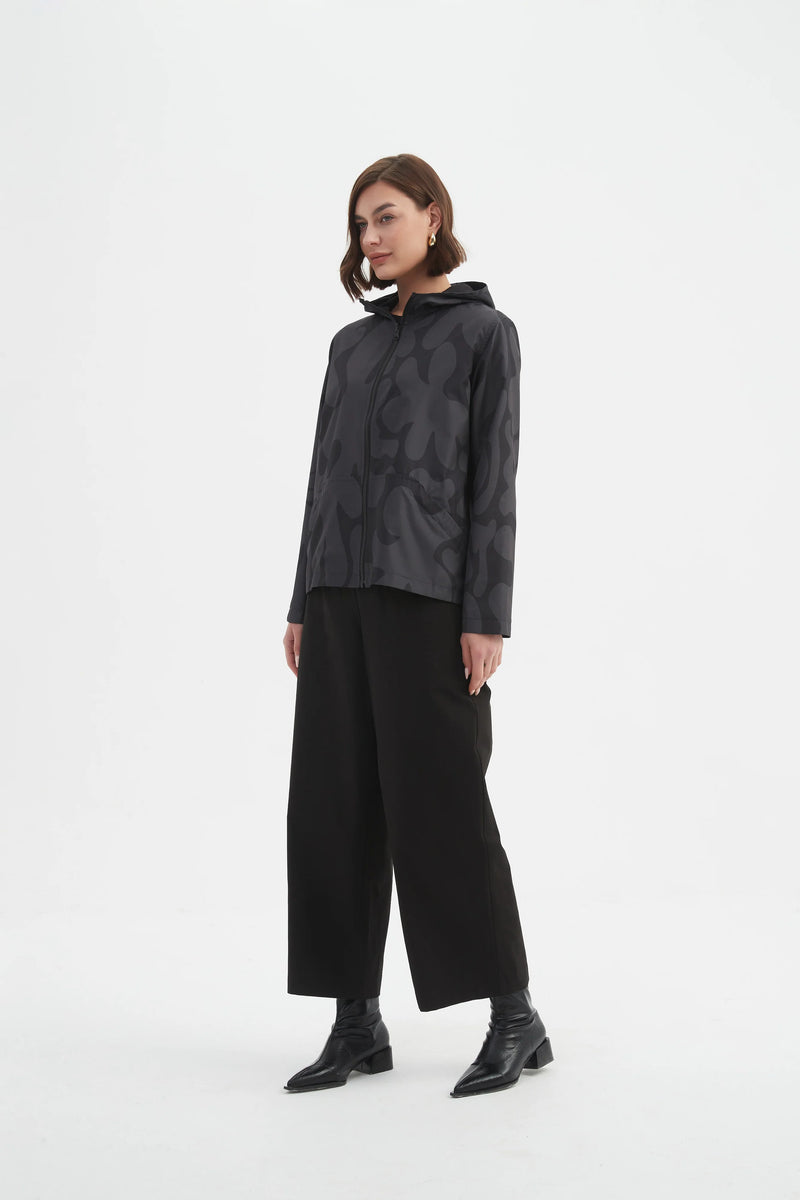 Reversible Print Windbreaker - Charcoal/Black Blot Print