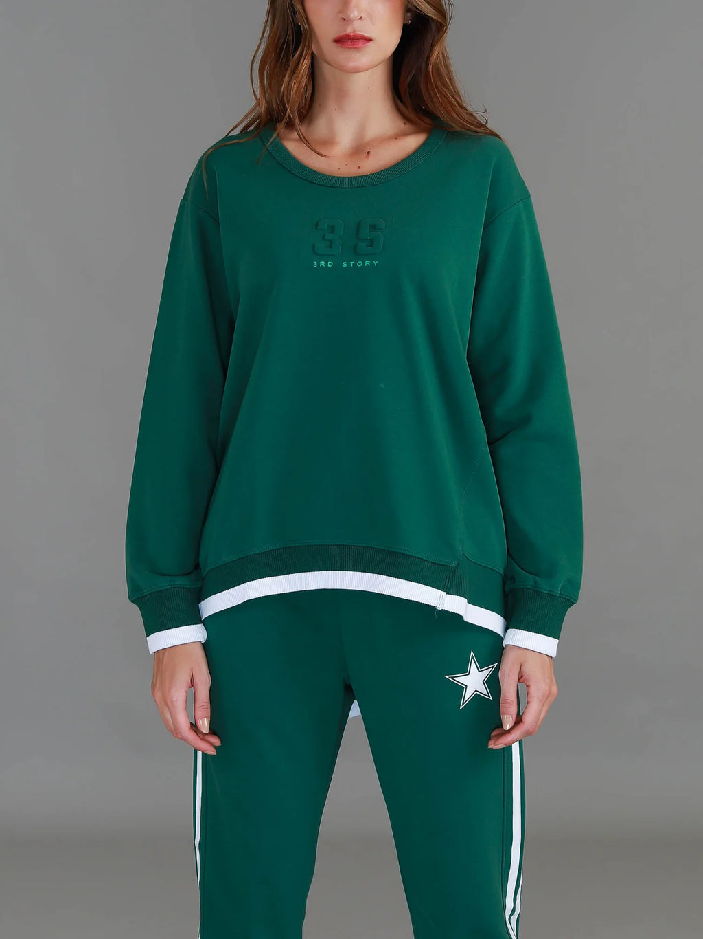 Roxia 3S Logo Sweatshirt - Ivy