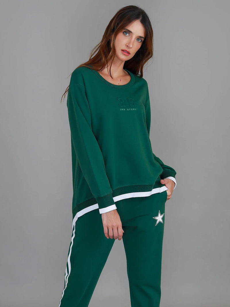 Roxia 3S Logo Sweatshirt - Ivy