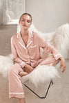 Grace Pink Bamboo PJ Set - Pink