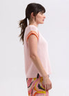 Stripe Trim Top - Blush