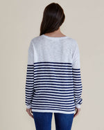 Natasha Knit Top - Navy Stripe