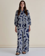 Rosalind Shirt - Navy Geo