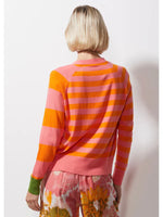 Z&P Multi Striped Cardi - Flamingo