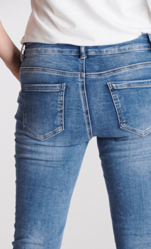 Italian Star Button Jean | Denim